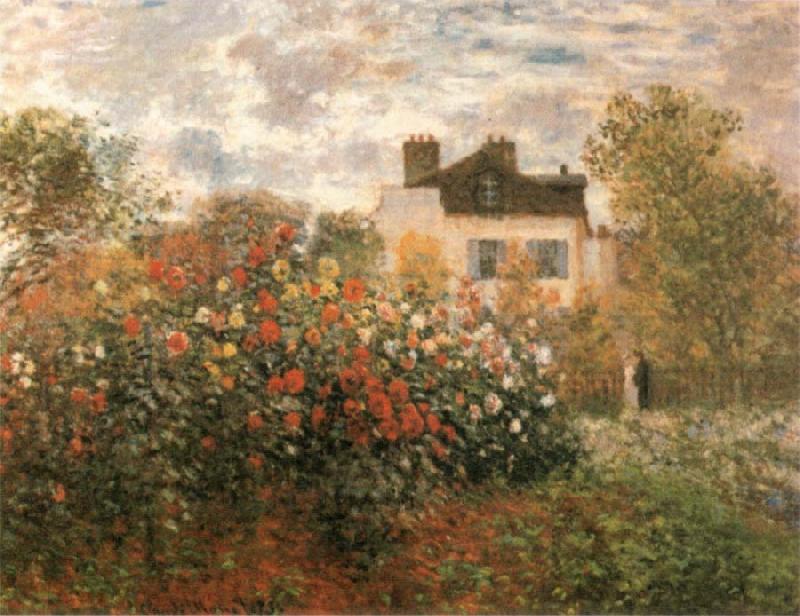 Claude Monet The Artist-s Garden Argenteuil oil painting picture